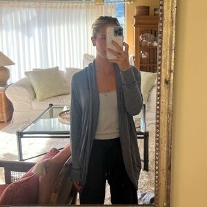 Sundry size 2 cocoon cardigan. Blue and whole stripes
